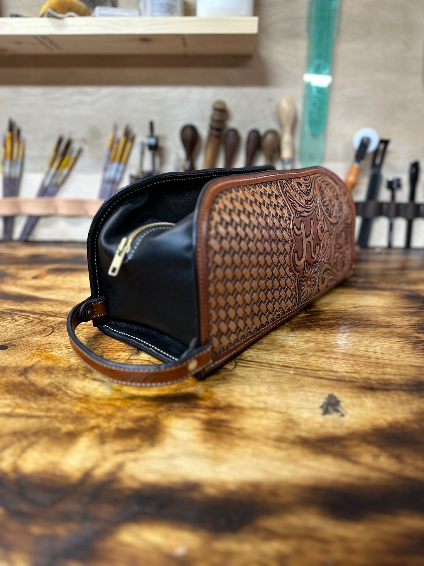 Leather Dopp Kit
