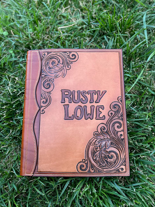 Custom Partial Tooled Padfolio - Letter