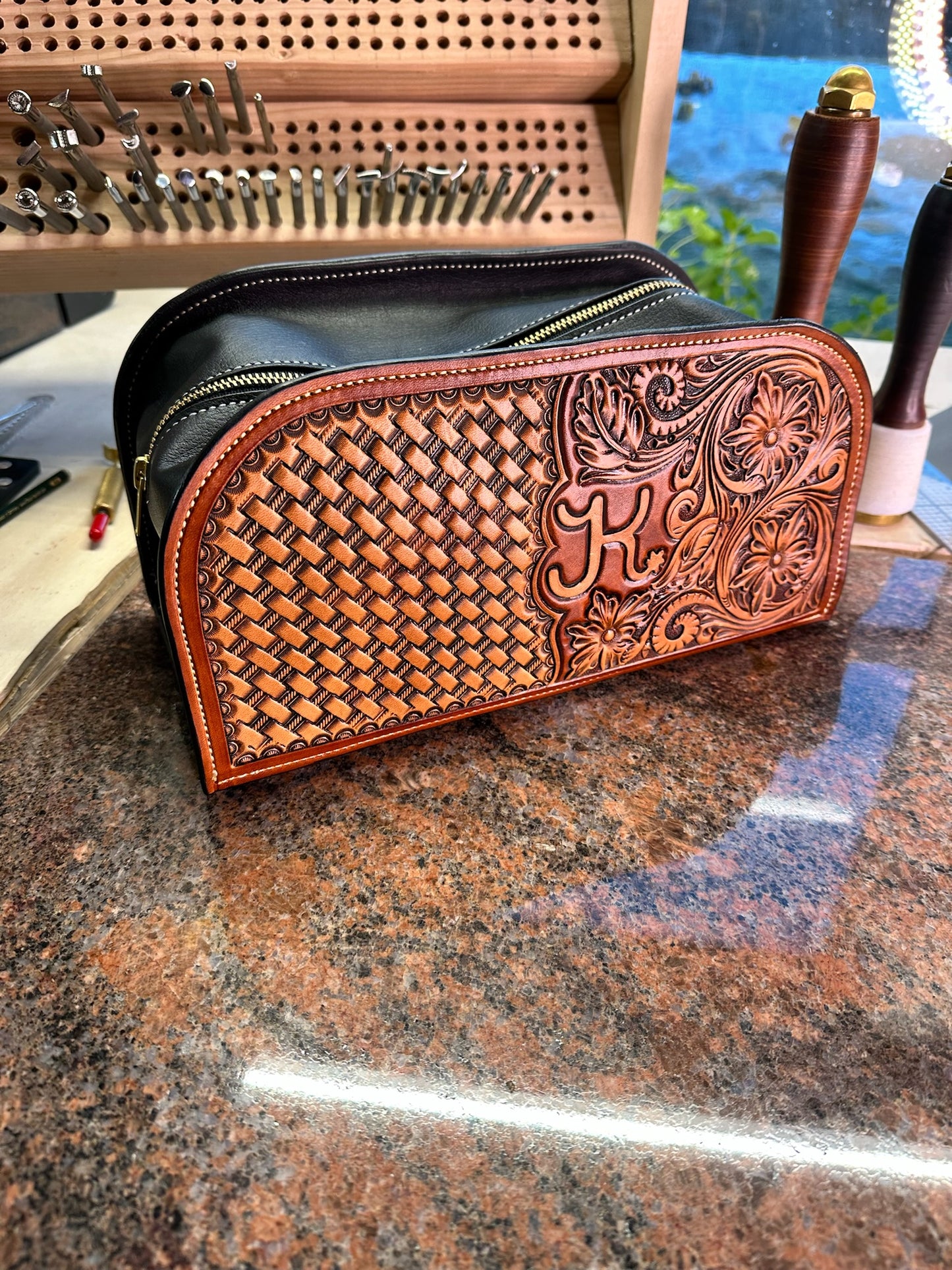 Leather Dopp Kit