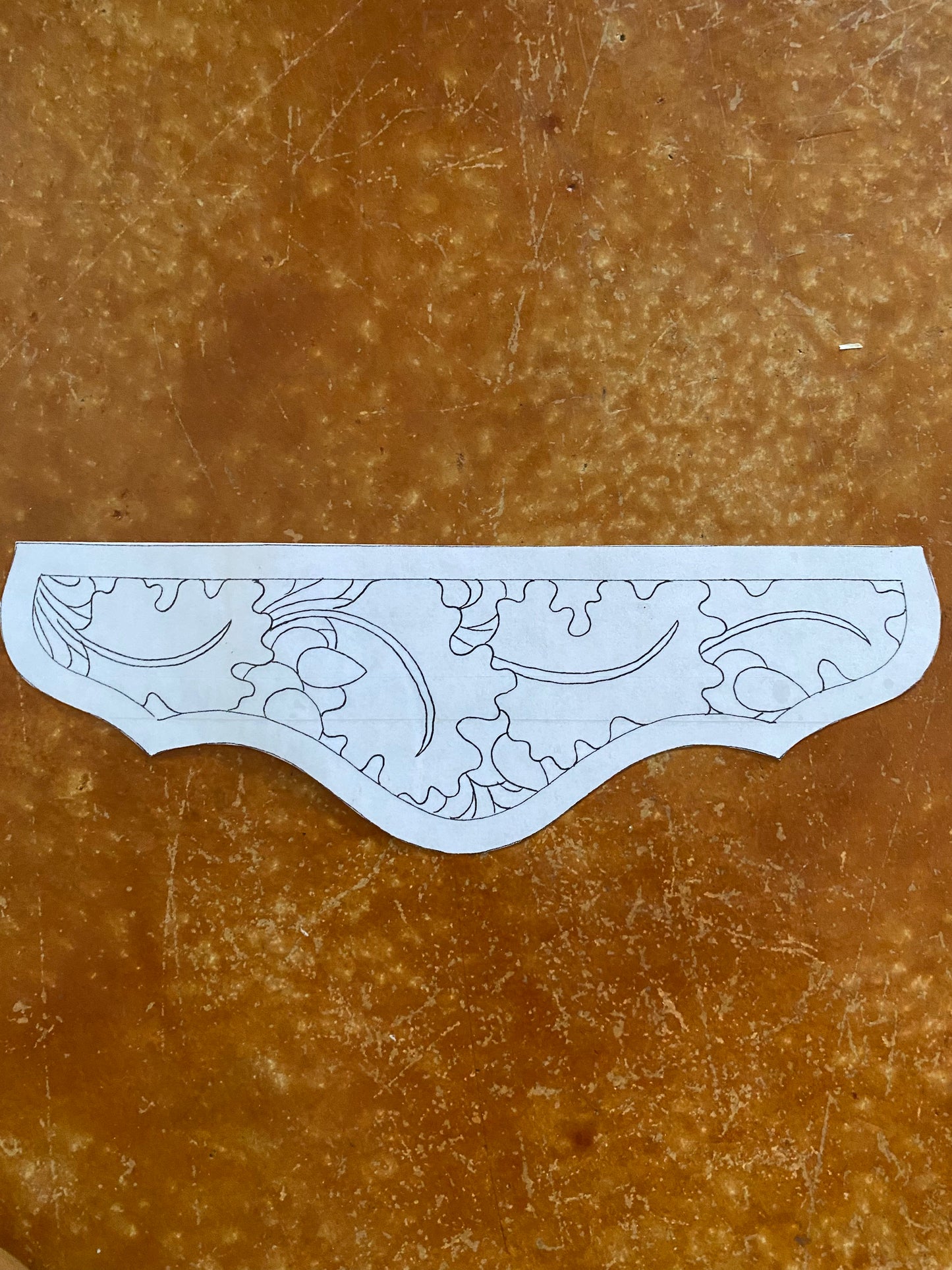 Custom Tooled Wristlet Purse