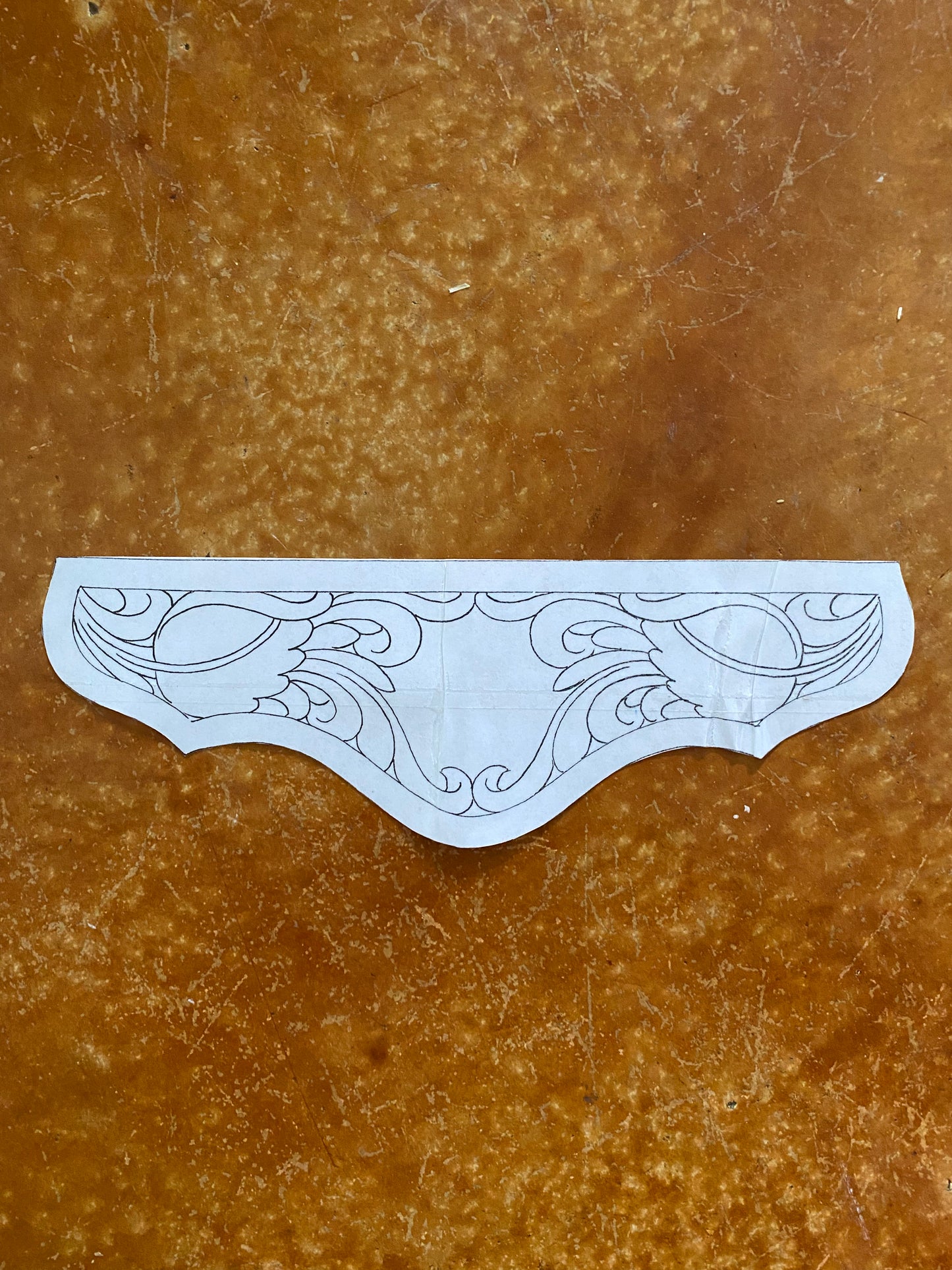 Custom Tooled Wristlet Purse