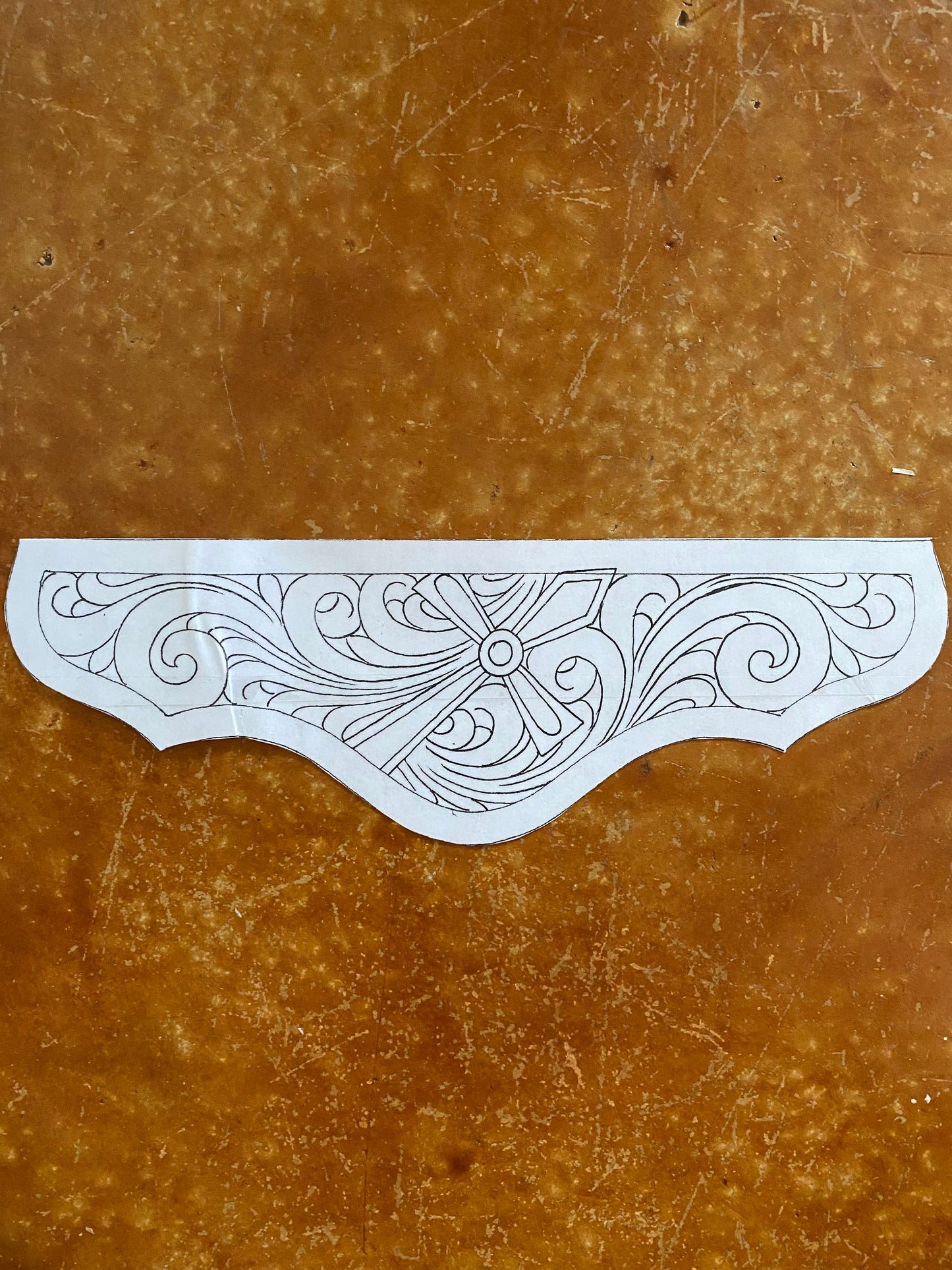 Custom Tooled Wristlet Purse