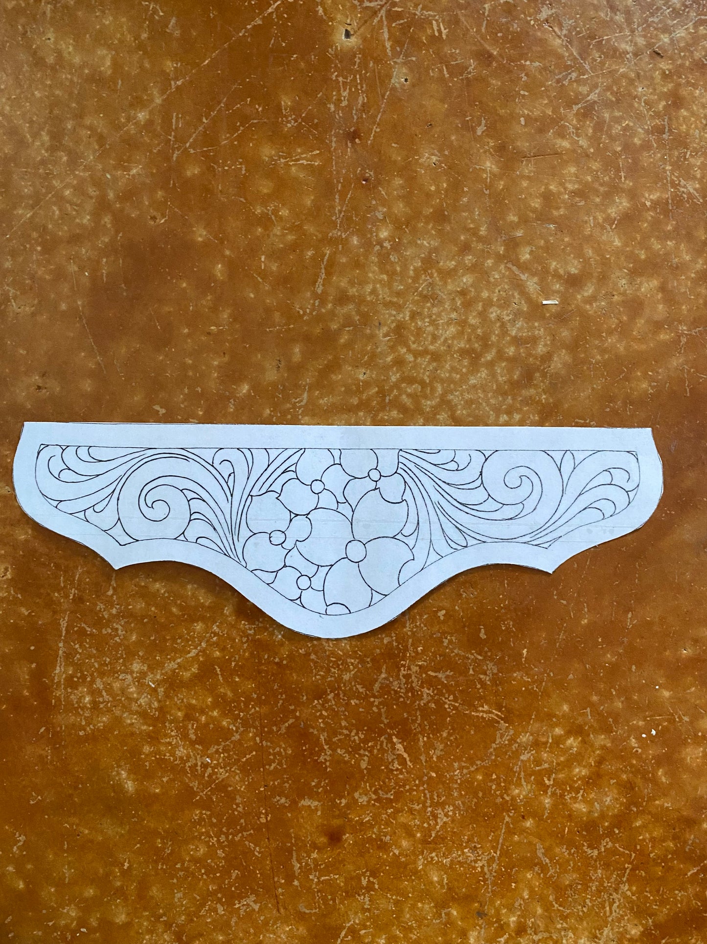 Custom Tooled Wristlet Purse