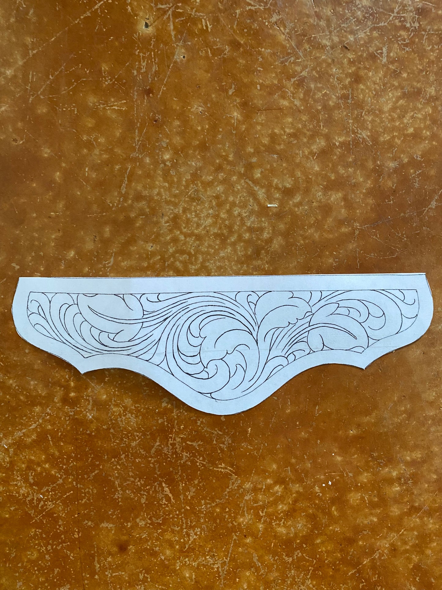 Custom Tooled Wristlet Purse