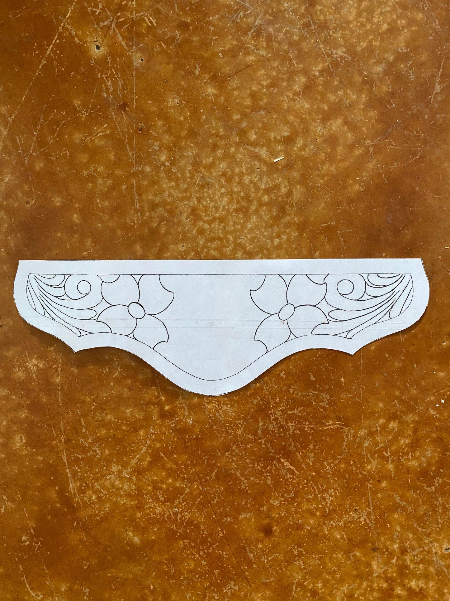 Custom Tooled Wristlet Purse