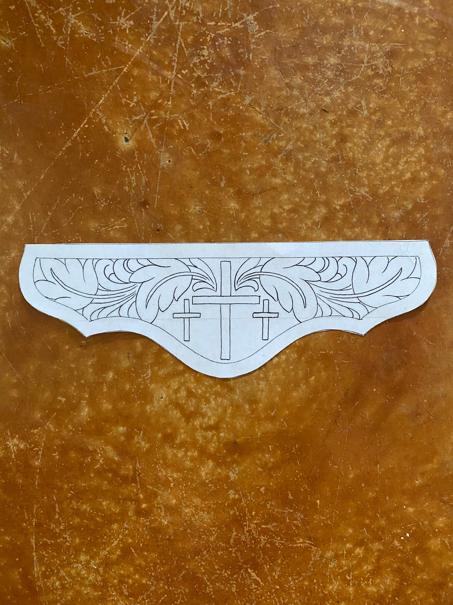 Custom Tooled Wristlet Purse