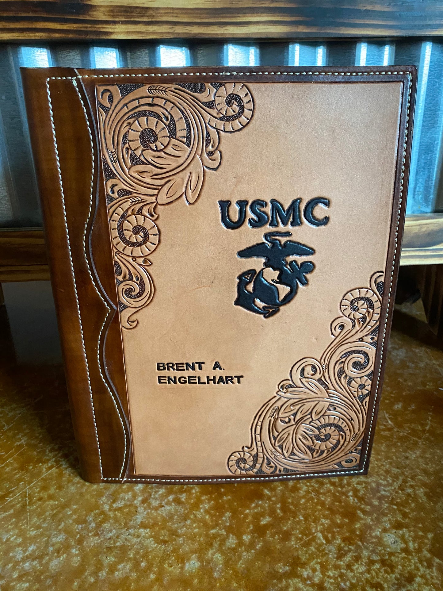 Custom Partial Tooled Padfolio - Letter
