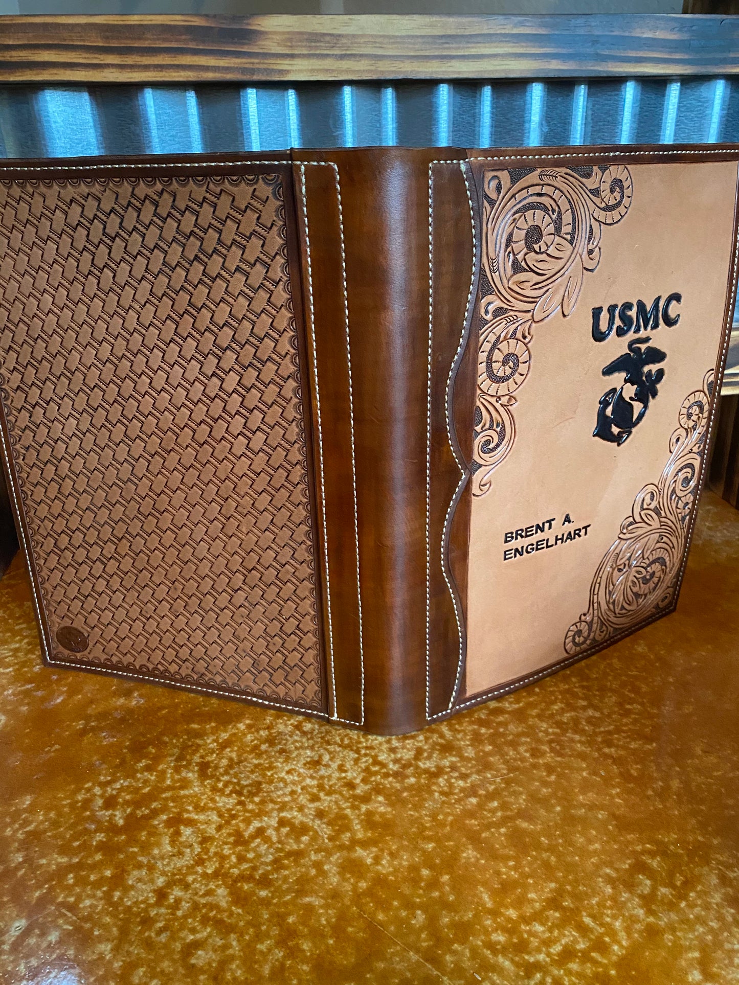 Custom Partial Tooled Padfolio - Letter