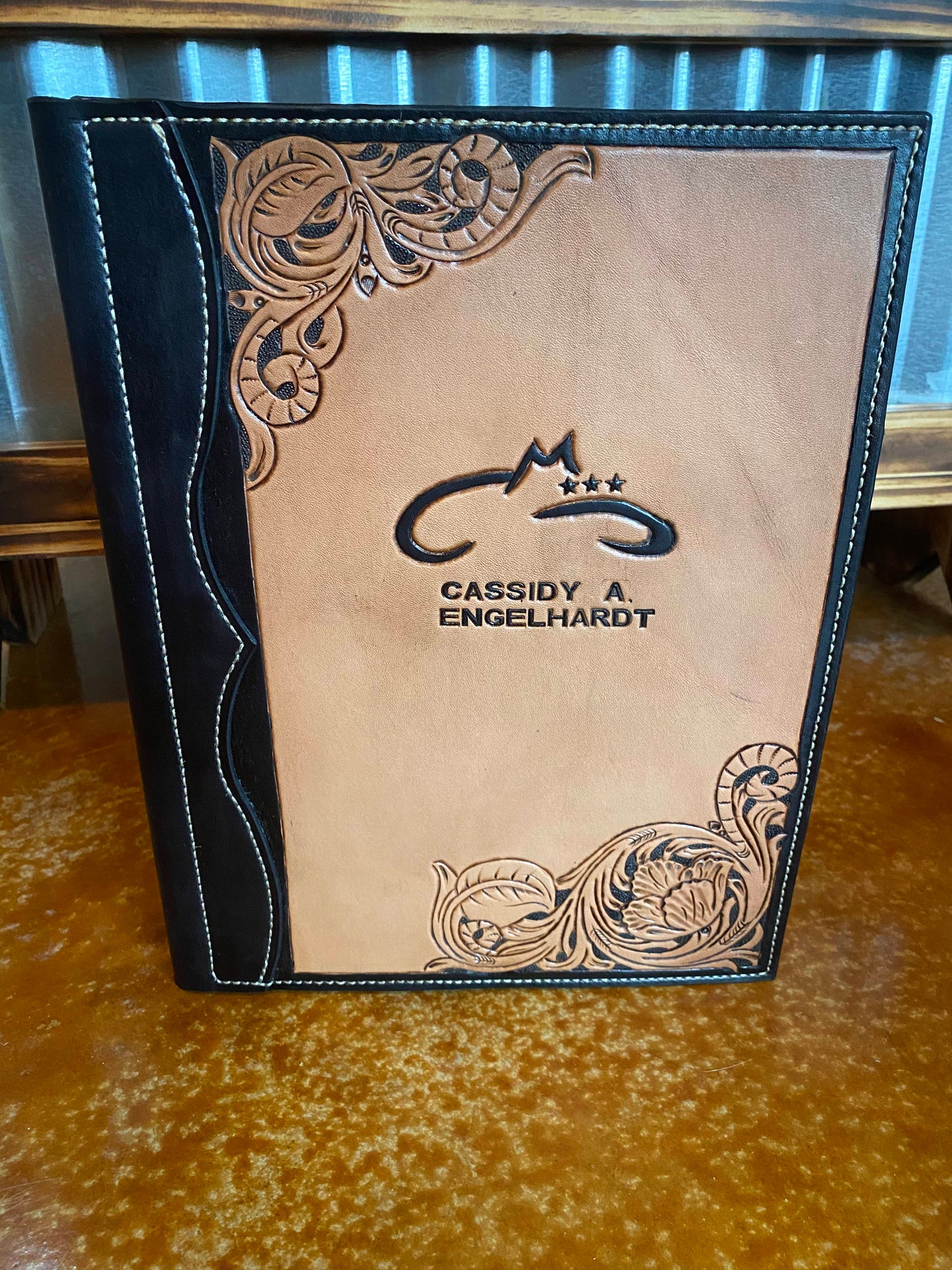 Custom Partial Tooled Padfolio - Letter