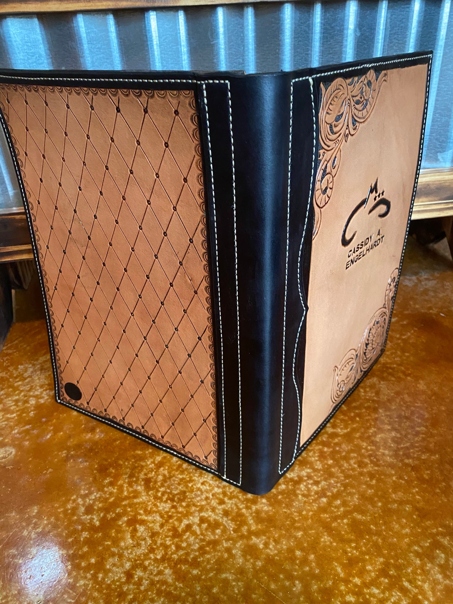 Custom Partial Tooled Padfolio - Letter
