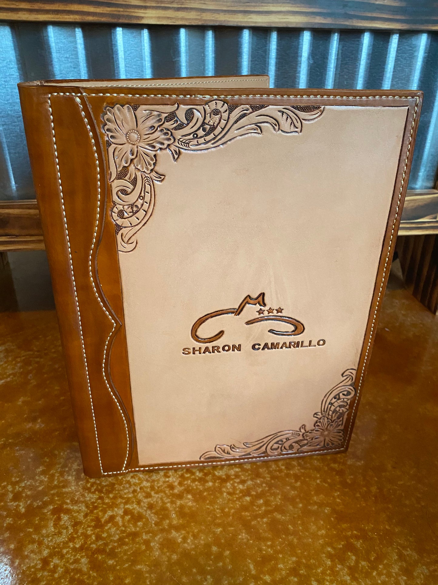 Custom Partial Tooled Padfolio - Letter