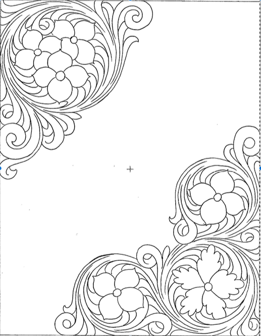 Custom Partial Tooled Padfolio - Steno