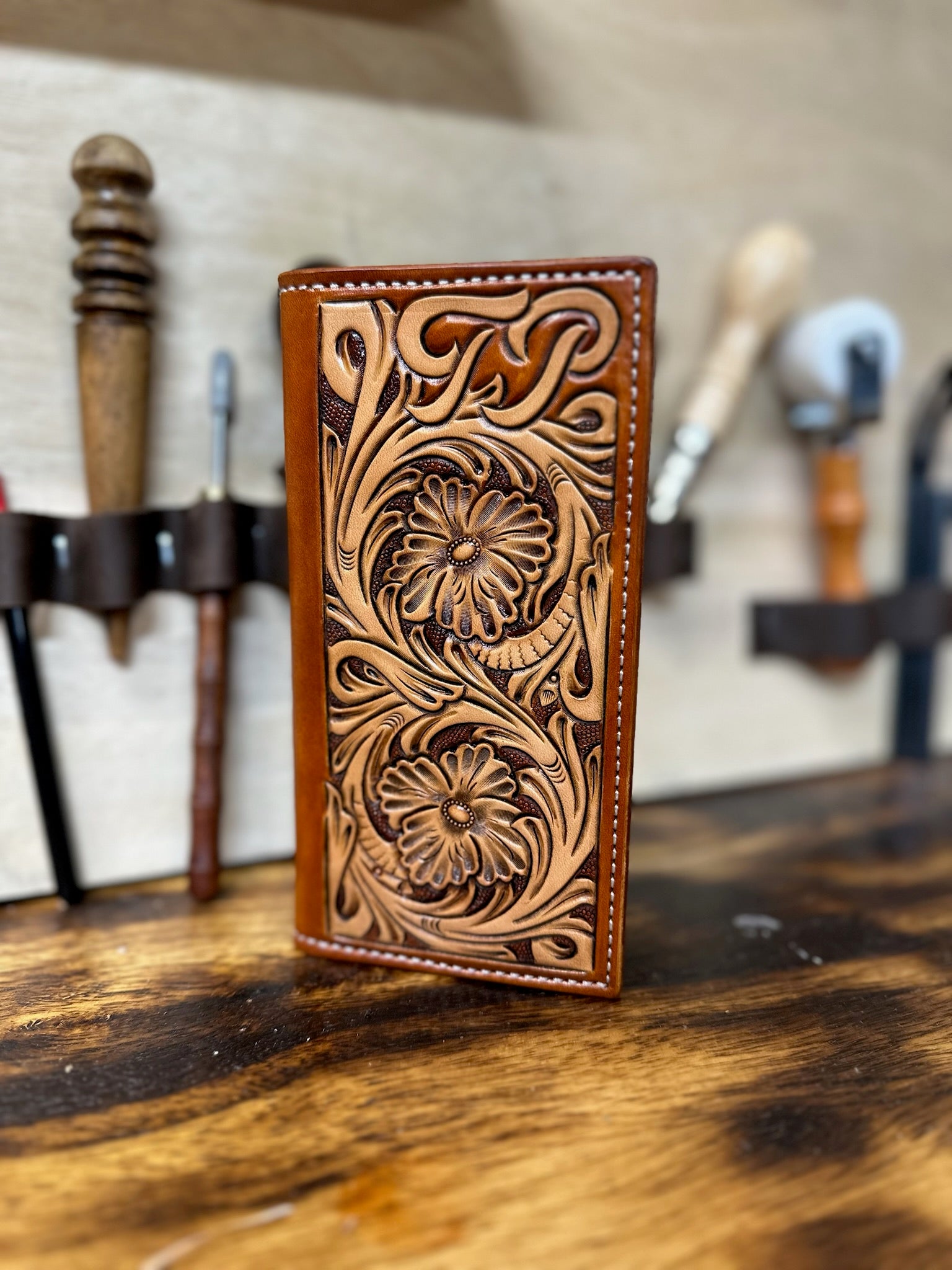 Custom Roper Wallet – Kevin Molenda Custom Leather