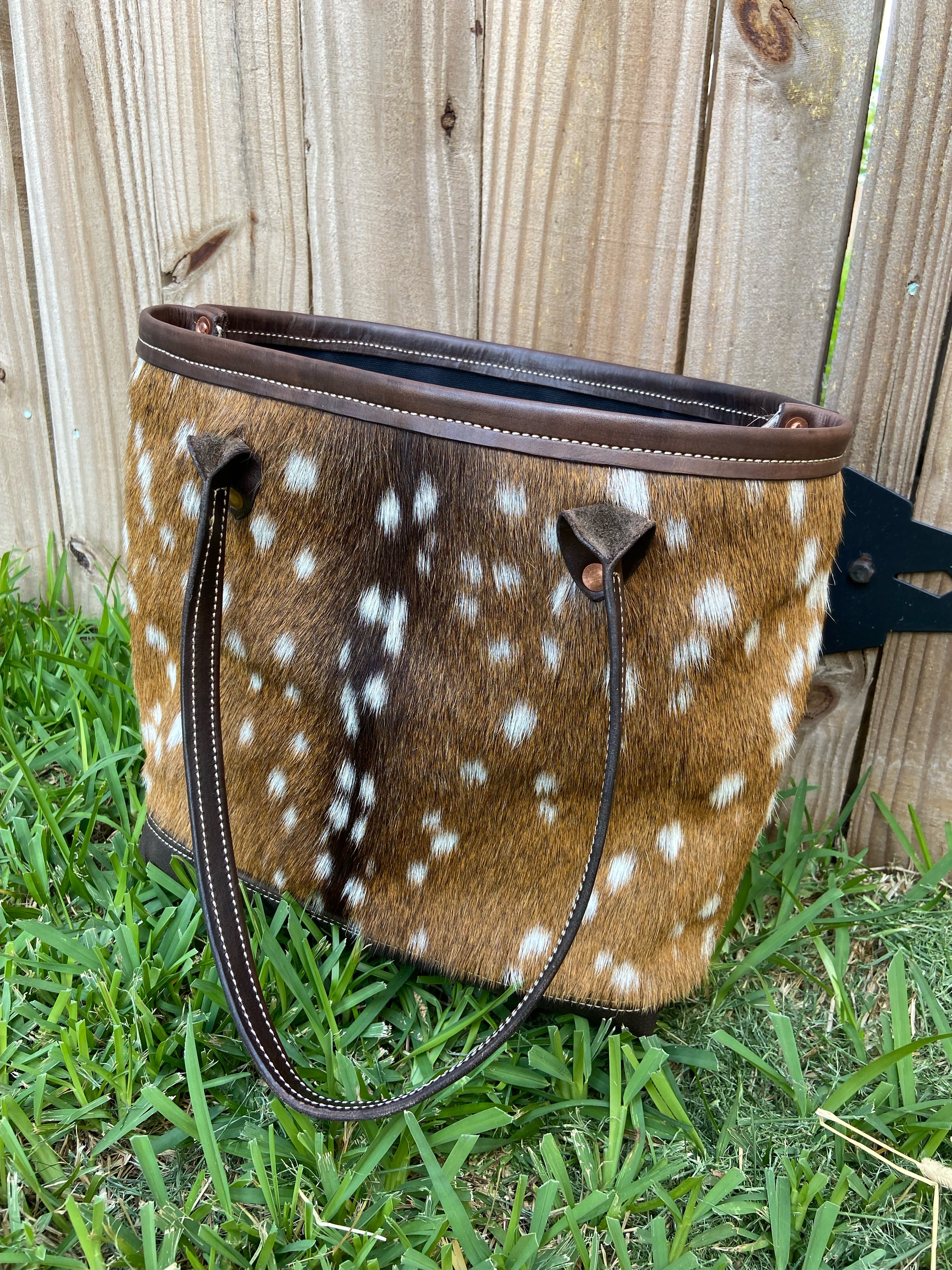 Oversized deer hide shoulder bag - cross-over bag – Woshoush Galerie &  Trading
