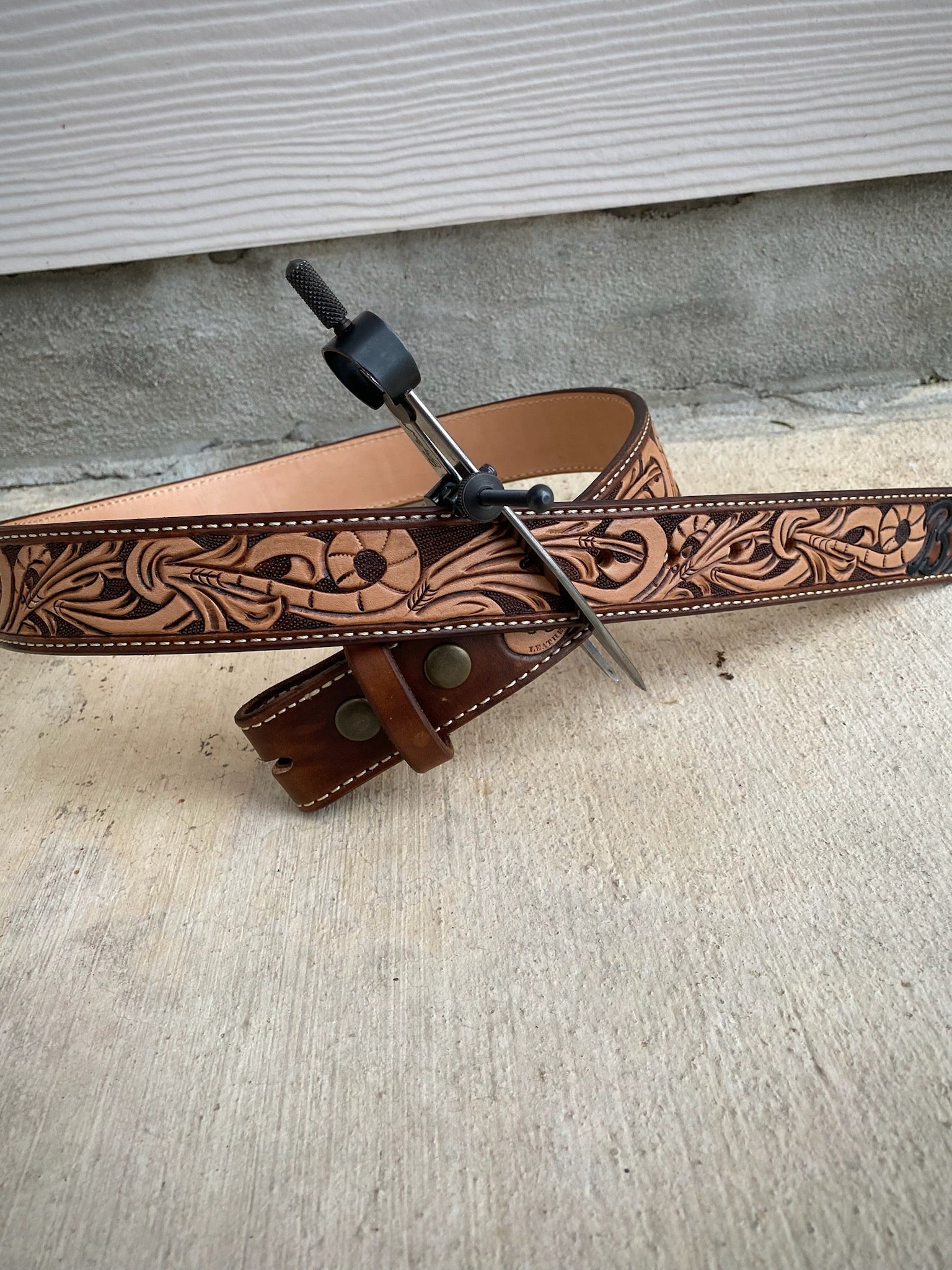 Custom Fully Tooled Belt – Kevin Molenda Custom Leather